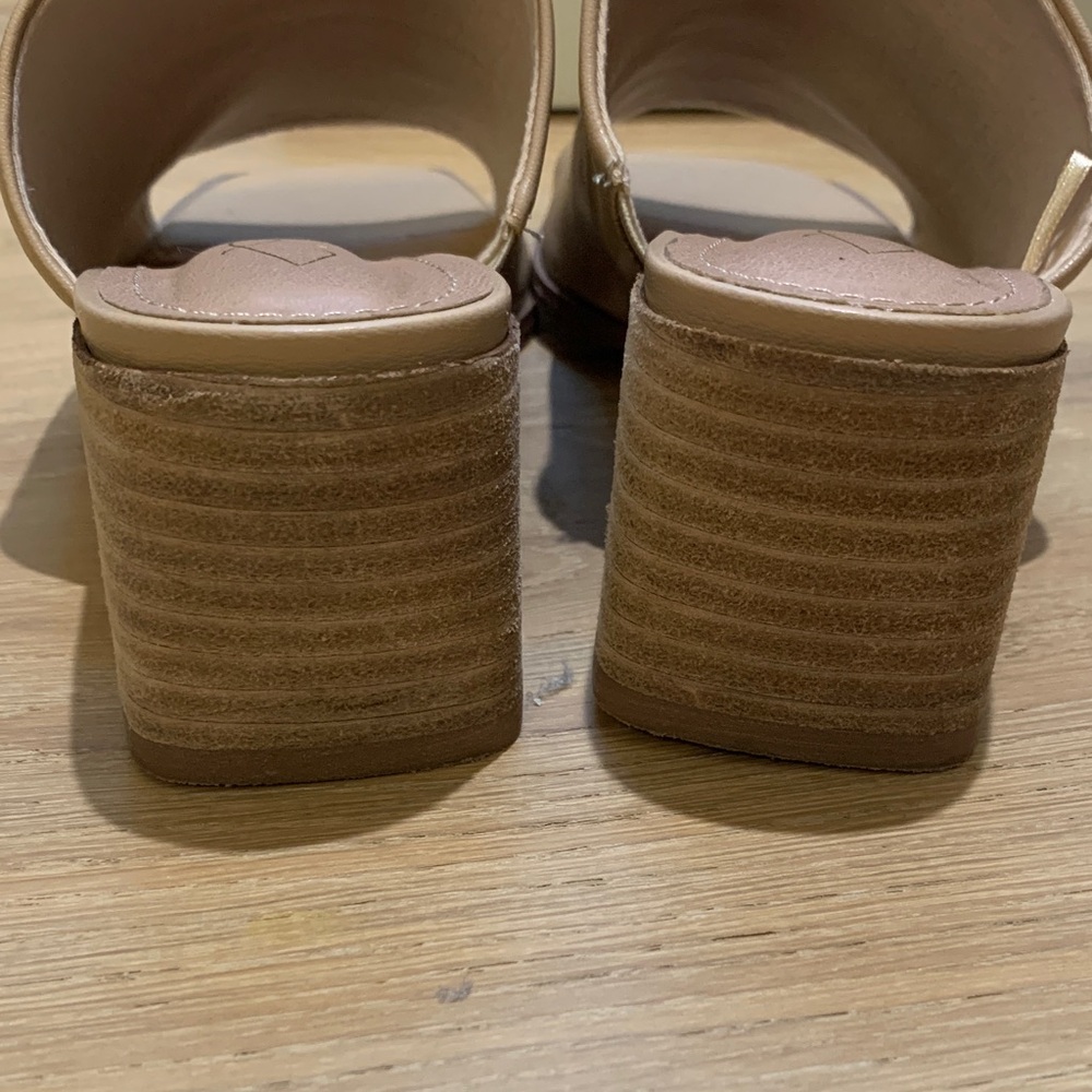 Joie Olympia Block Heel Open Toe Sandal Mule - Picture 4 of 5